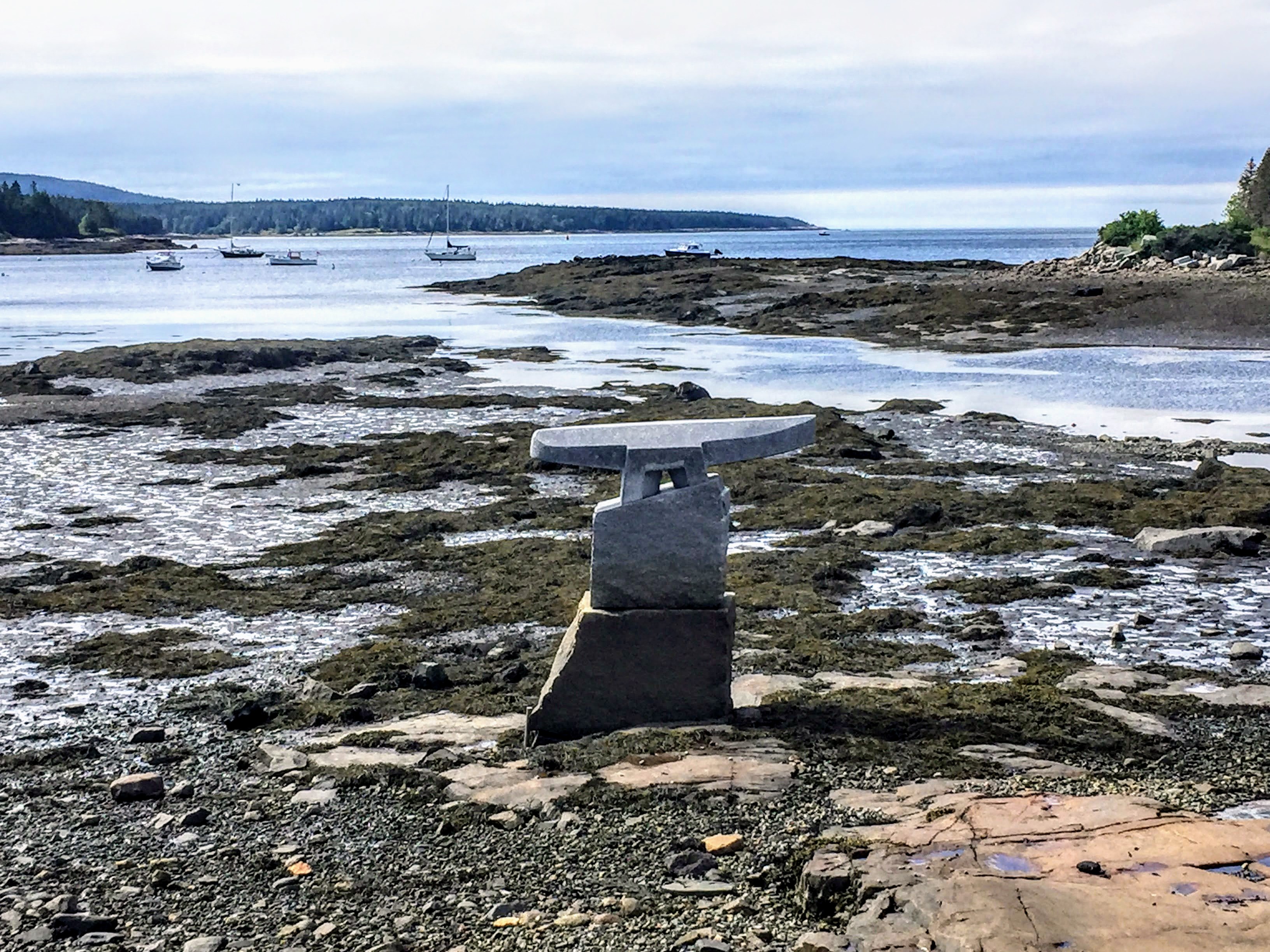 2017-07-25 Scoodic - Winter Harbor Whale Tail Sculpture 01